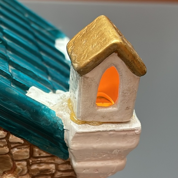 1993 CHRISTMAS VALLEY Collectible Series Porcelain Church Building w/light-VNTG - Picture 9 of 9